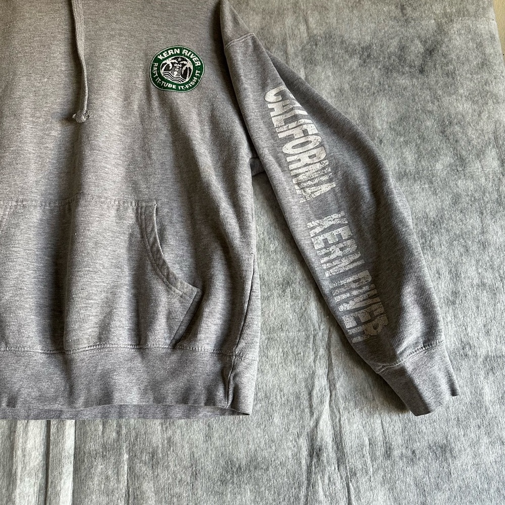 STARBUCKS KERN RIVER CA SWEATER HOODIE LIGHT GRAY SZ MEDIUM - Picture 8 of 10